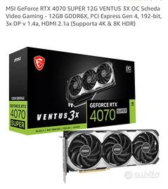 Msi geforce rtx 4070 super 12 gb ventus