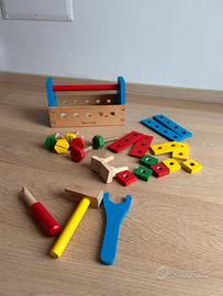 Set attrezzi in legno