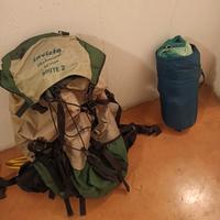Zaino Invicta + sacco a pelo x escursionismo