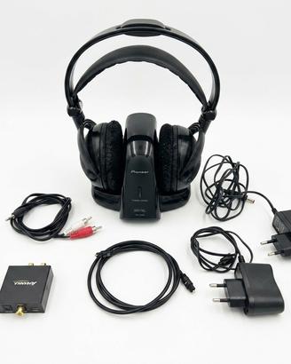 Pioneer cuffie TV wireless + adattatore