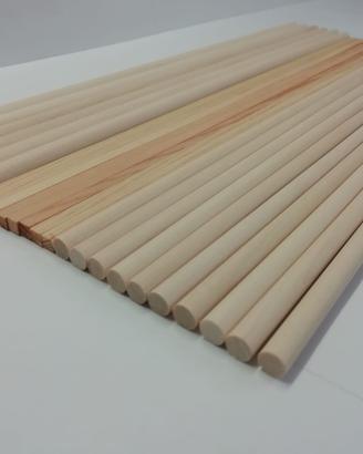 Set 24 Bastoncini di Legno Naturale -Nuovo-