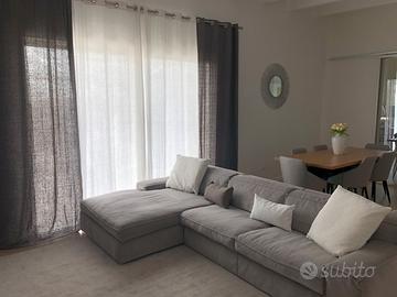 2 pezzi Tenda Lino Slavato Maison Di Monde bianche