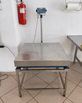 Bilancia professionale 300 kg con supporto su mis.
