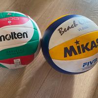 Pallone volley Molten + beach volley Mikasa