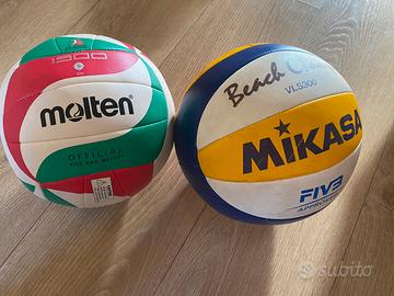 Pallone volley Molten + beach volley Mikasa