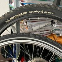Pneumatico michelin cerchione shimano bici