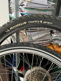 Pneumatico michelin cerchione shimano bici