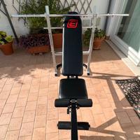 Panca Energetics + bilanciere +60kg dischi gommati