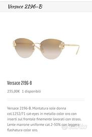 occhiali da sole da donna versace