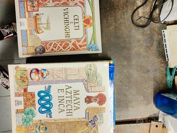 2 libri Giunti junior Maya, aztechi, inca....