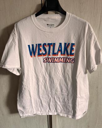 Champion T-shirt vintage Westlake Swimming