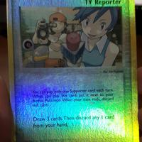 TV Reporter (Reverse Foil) da collezione rarissima