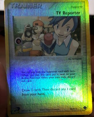 TV Reporter (Reverse Foil) da collezione rarissima