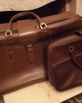 Valigie in pelle vintage anni 70