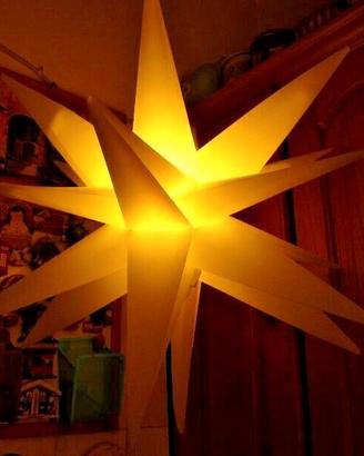 Grande stella LED tridimensionale In&Out