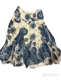 Gonna Pinko beige/blu