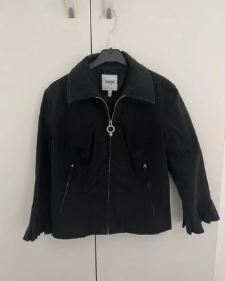 Giacca Moschino nera con zip