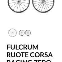 ruote fulcrum zero carbon rim