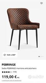 Sedie da pranzo-disponibli 6 pezzi 70€ l’una