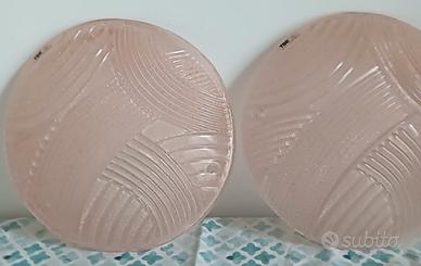 due plafoniere gemelle vetro Murano 