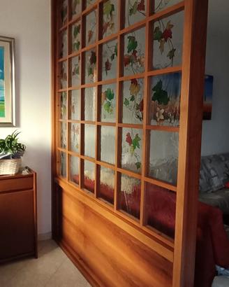 parete mobile in legno separatore ambienti separé 