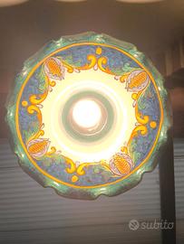 Lampadario in ceramica Vietrese made in Italy