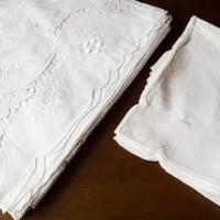 Tovaglia da tavola in "pizzo di Burano" lino bianc