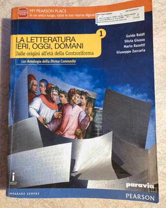 La letteratura ieri, oggi, domani 1