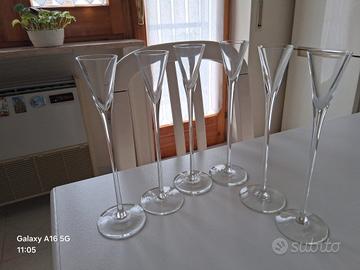 n. 12 bicchieri da liquore, cocktail alti