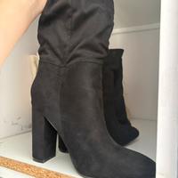 Stivale alto camoscio