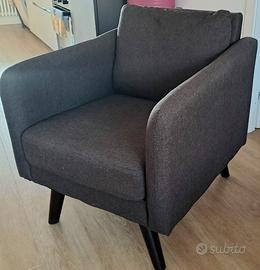 Poltrona design scandinavo anni '50 - Nuova