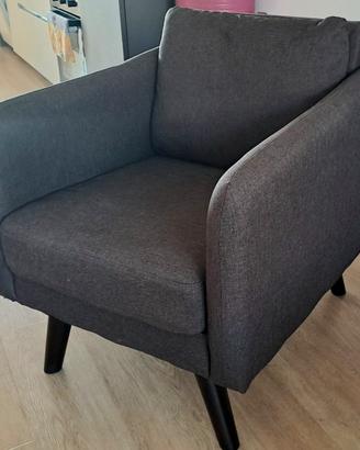 Poltrona design scandinavo anni '50 - Nuova