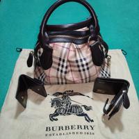 Borsa Burberry con stampa classica