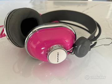 Cuffie New Wave rosa con filo lungo 1.50 m.