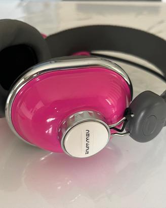 Cuffie New Wave rosa con filo lungo 1.50 m.