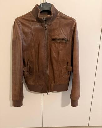 Bomber Donna marrone Pelle