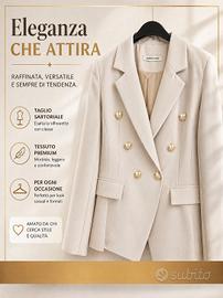 Tailleur Nocciola Elegante Made in Italy ✨