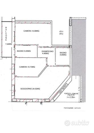 Appartamento nuovo 2 camere, 2 bagni, soggiorno