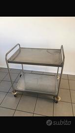 Carrello cucina in acciaio