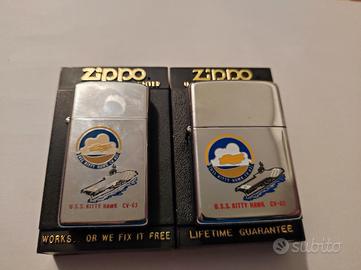 Zippo militari originali USA – USS Kitty Hawk CV-6