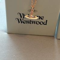 Collana vivienne westwood "tiny orb" rose gold