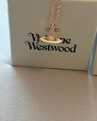 Collana vivienne westwood "tiny orb" rose gold