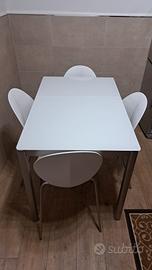 Tavolo Calligaris allungabile in vetro e acciaio
