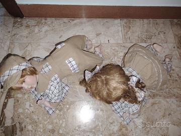 Bambole di porcellana, fratello e sorella 