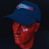 Cappellino ricamato AFRICA TWIN cotone blu .