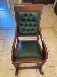 Sedia a dondolo vintage