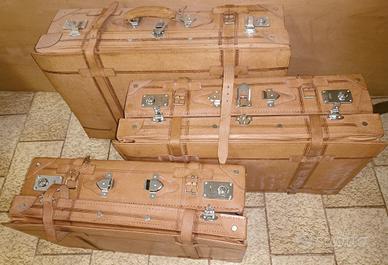 Set valigie vintage ideali per auto d'epoca 