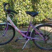 Bicicletta per ragazzina ruota 24" con cambio