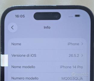 Apple iPhone 14 pro 128gb Deep Purple batteria 83%
