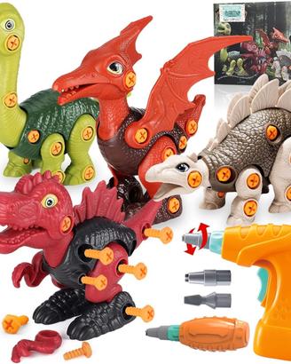 Dinosauri da assemblare con trapano a batteria 🔋